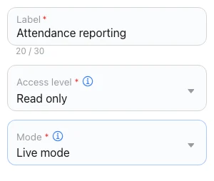 Set up a read-only reporting connection in Omcean Booking