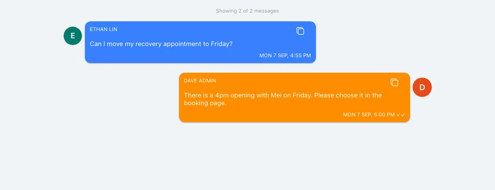Help with a different booking question in Omcean Booking