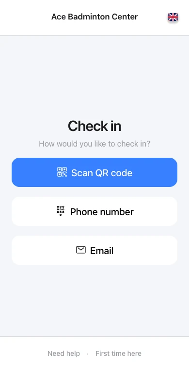 Self-service Customer Check-in in Omcean Booking