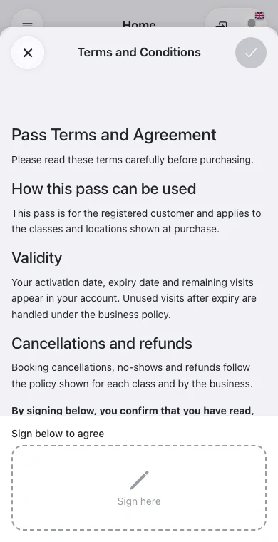 Digital Waivers & Agreements in Omcean Booking